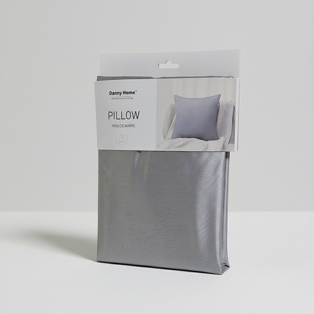 Danny Home Silk Fabric Cushion – Dark Grey 50x50cm