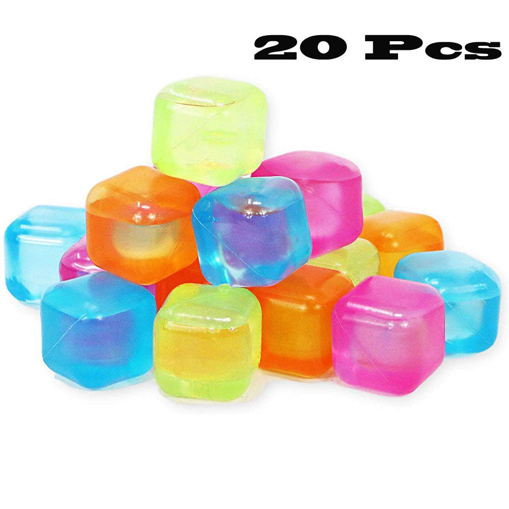 Cool Gift 20pcs Reusable Ice Cube With Different Color