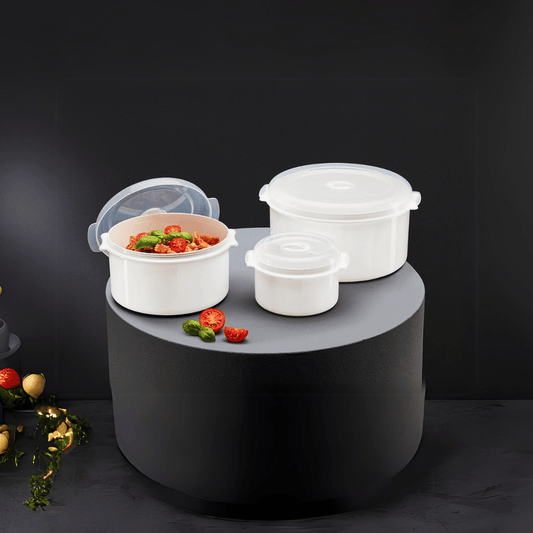 ERNESTO STORAGE BOXES, SET OF 3 (White)