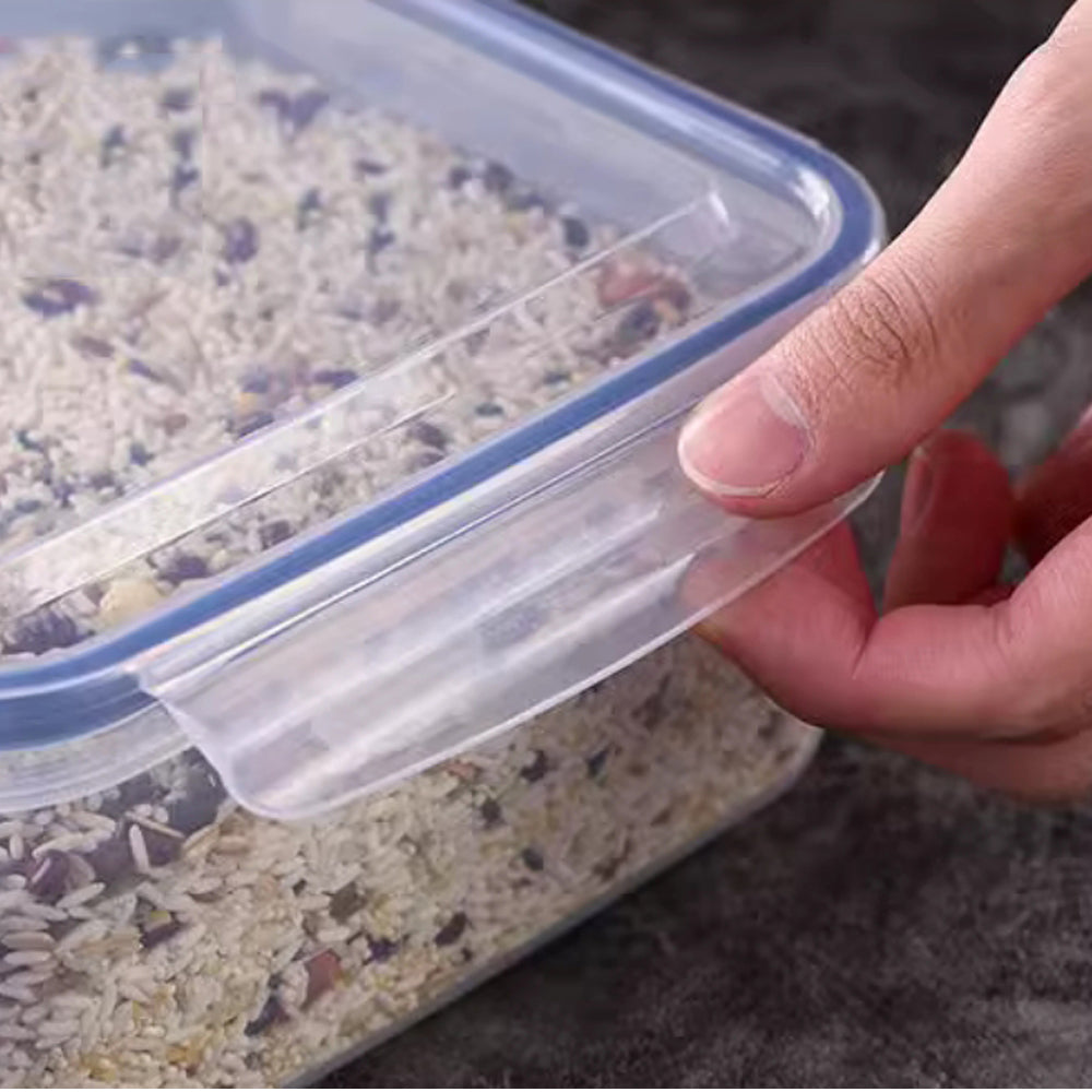700+1500+2700ml Rectangle 3pcs Food Container Tupperware