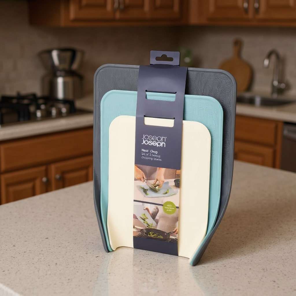 Nest Chop 3-piece Gray Cutting Board Set by Joseph Joseph