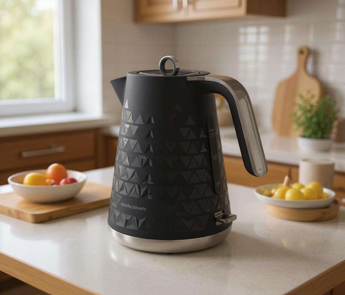 Electric Kettle Prism Jug-Black by Morphy Richards