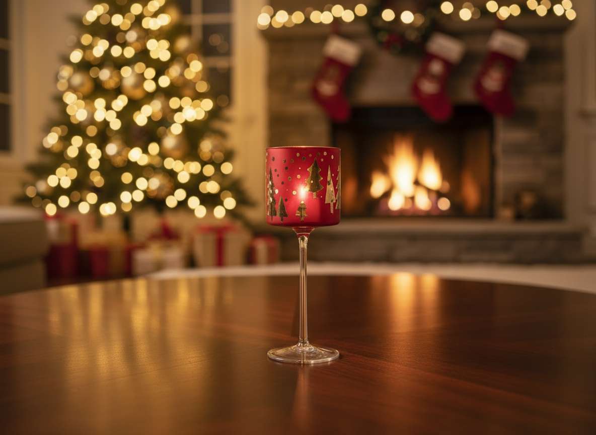 Hurricane Light Christmas Tree Candle Holder