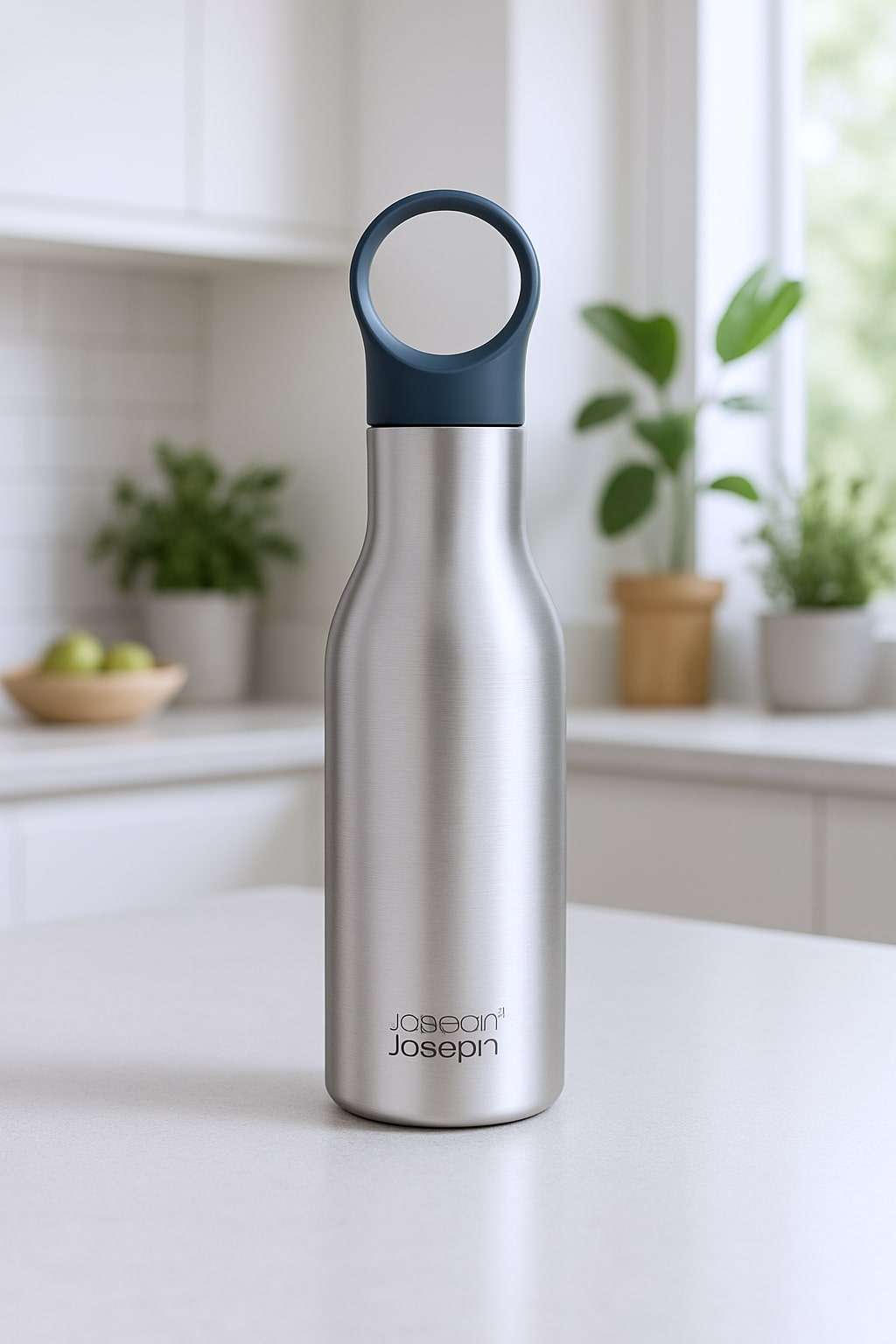 Loop Water bottle Brushed By Joseph Joseph