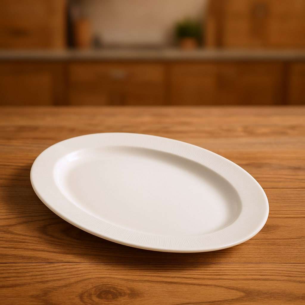 Oval White Plate by Villeroy & Boch