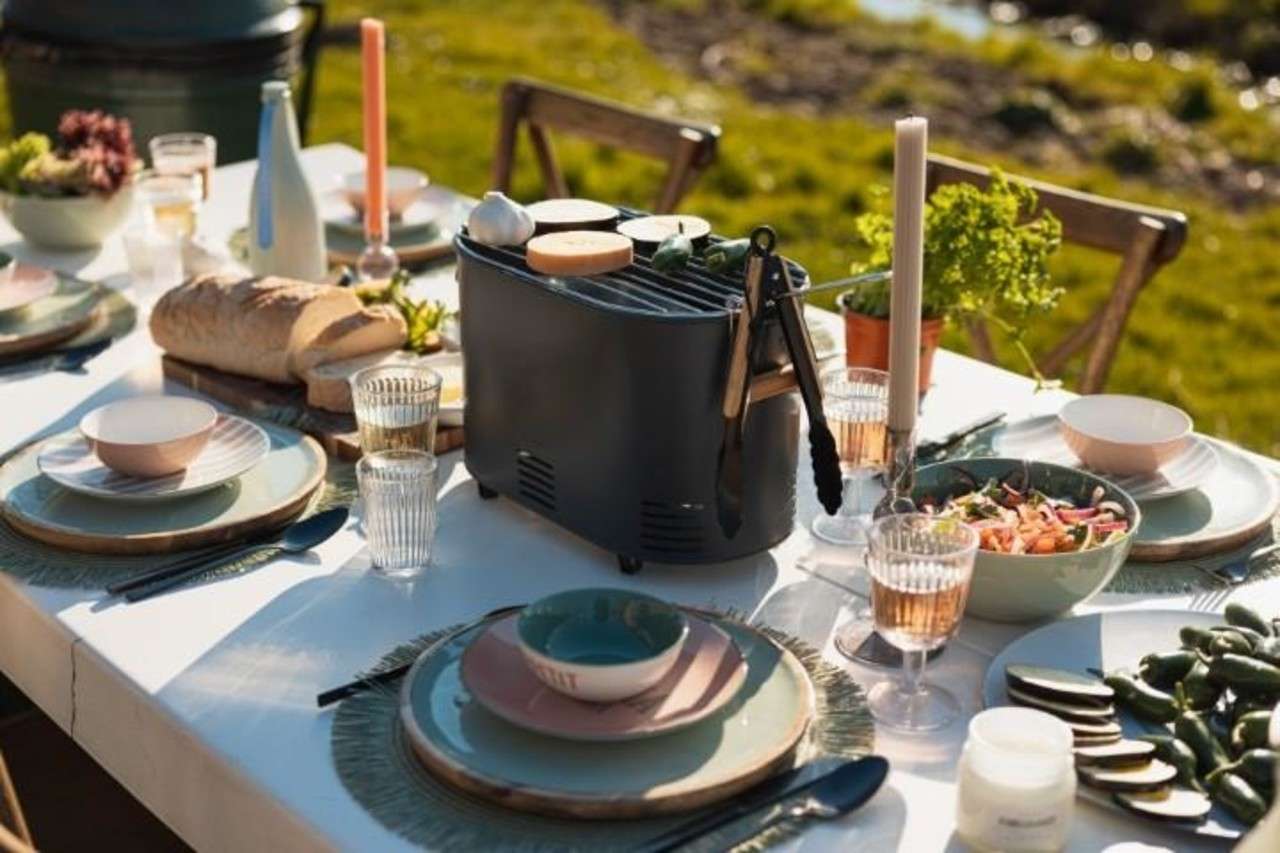 Gusta BBQ Bucket Oval Gray