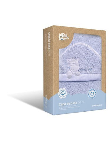 Interbaby Hooded Towel Blue