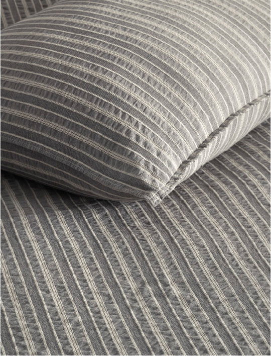 Hygge Vintage Duvet Cover Set - Black DOUBLE SIZE