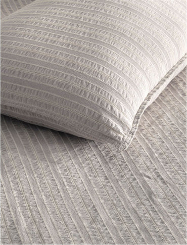 Hygge Vintage Duvet Cover Set - Opal Grey DOUBLE SIZE