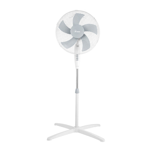Stand Fan STEELO, 16",50W, 5 Blades, White AR5ST40PW