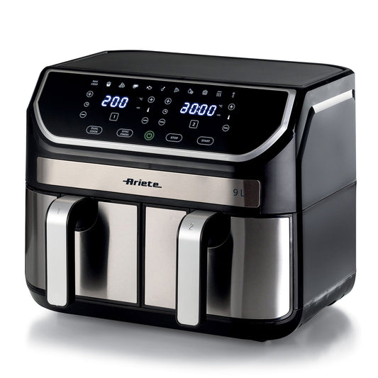 Dual Air Fryer 9L ,2100W, Stainless Steel