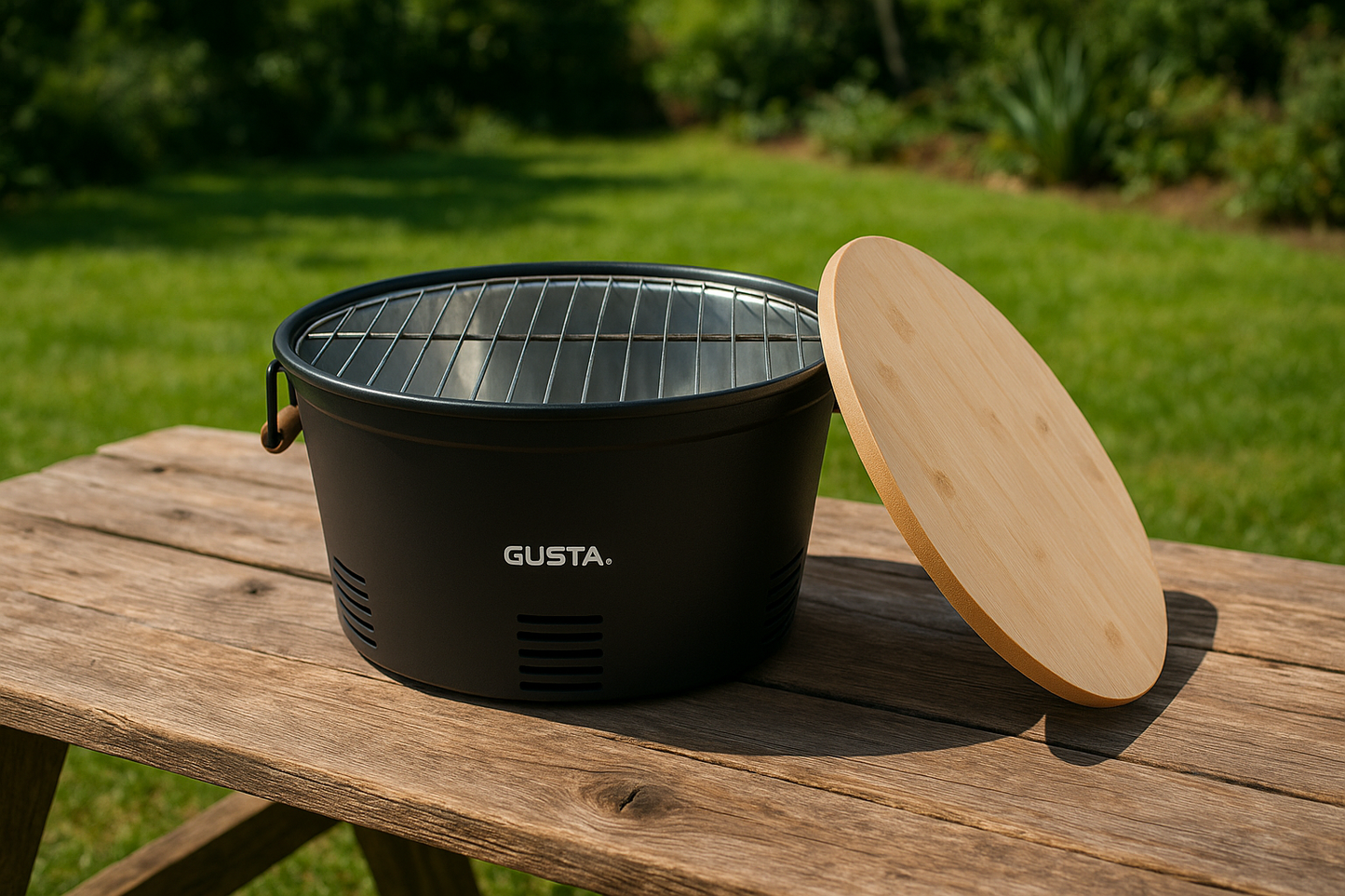 BBQ round ø35 black Gusta