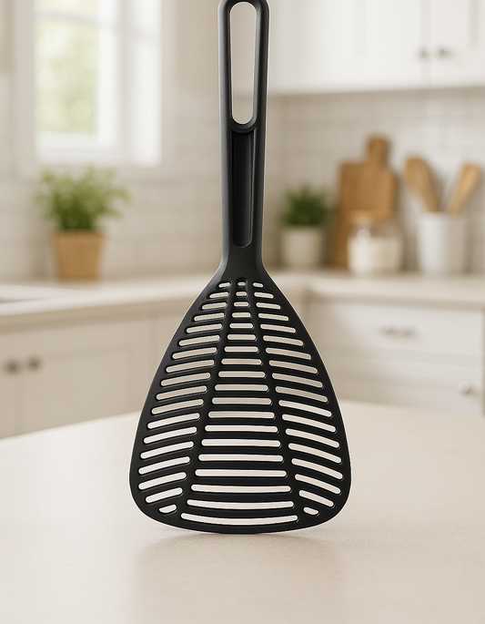 Colander Spoon DUO, Black by Joseph Joseph