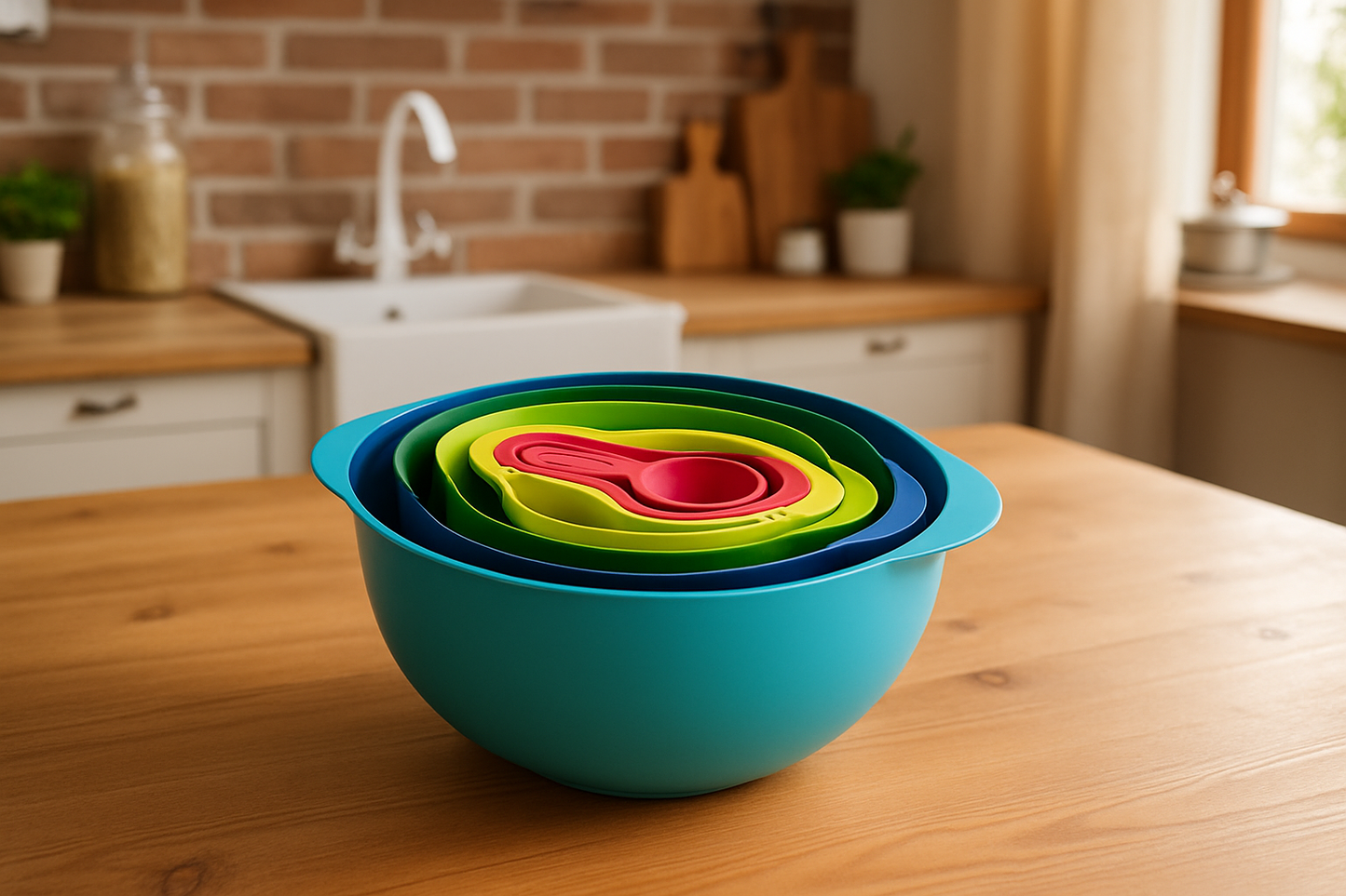 Duo 8-Piece Food Prep & Measuring Cup Set, Multi-color, By Joseph Joseph