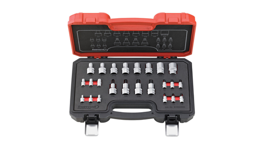 Screw-end set 24 pcs. TX 1/4+1/2" by Format Germany