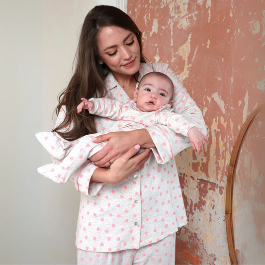 Rosalie Mommy & Me Loungewear Pink Set – M