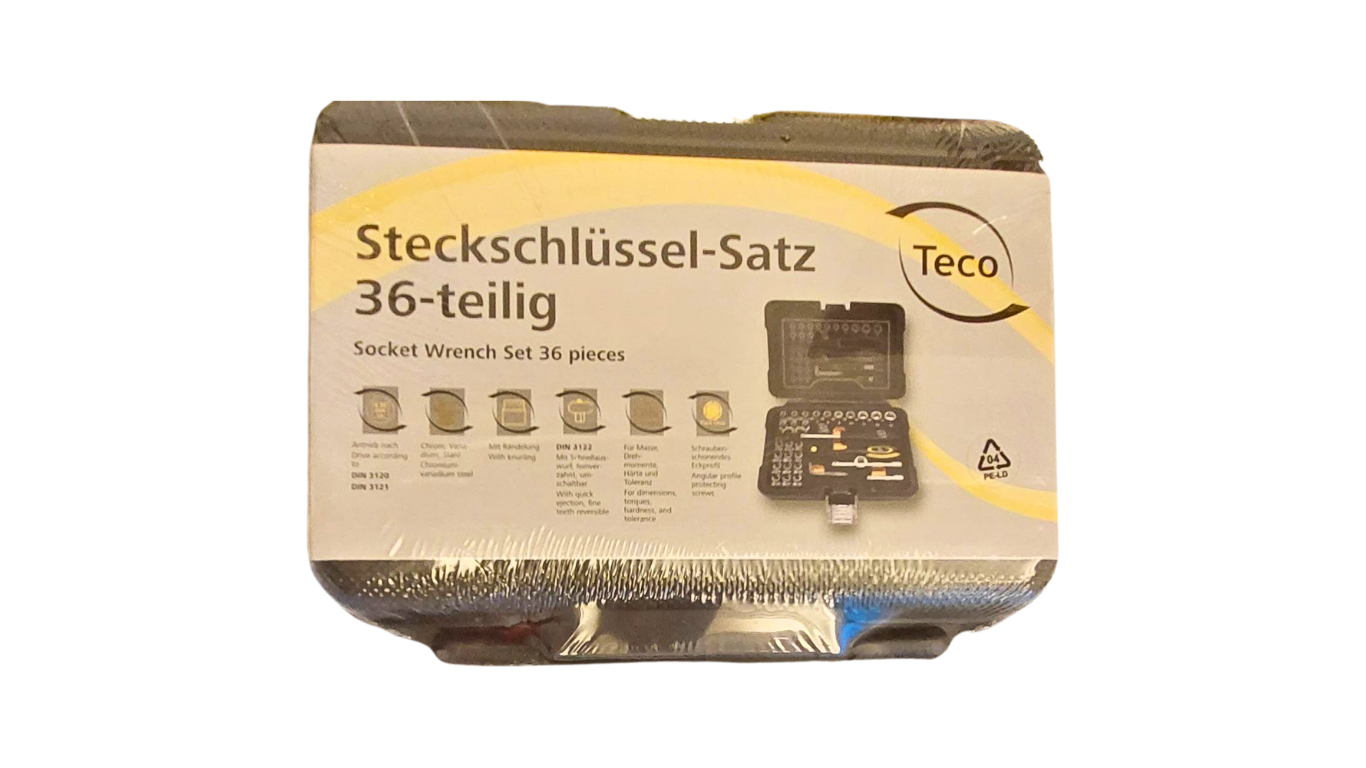 Socket Wrench – size 1/4″ 36 pcs by Teco Germany