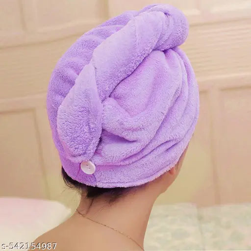 Hair Drying Cap Towel Wrap - 100% Cotton