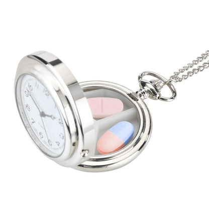 Pocket watch with pillbox 2in1
