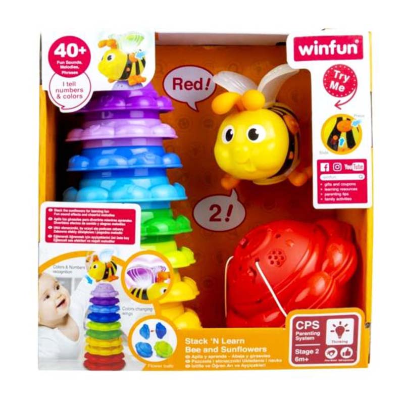 Winfun Stack N Learn Bee And Sunflowers S22650