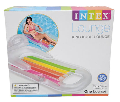 Intex King Kool Inflatable Lounge (160 X 85cm - Assorted)