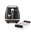 Delonghi Icona Vintage CTOV 2103.BK Toaster 2 slots white