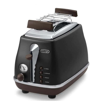 Delonghi Icona Vintage CTOV 2103.BK Toaster 2 slots white