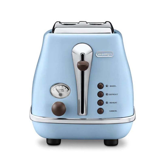 Delonghi Icona Vintage CTOV 2003.AZ Toaster 2 slots Azure Blue