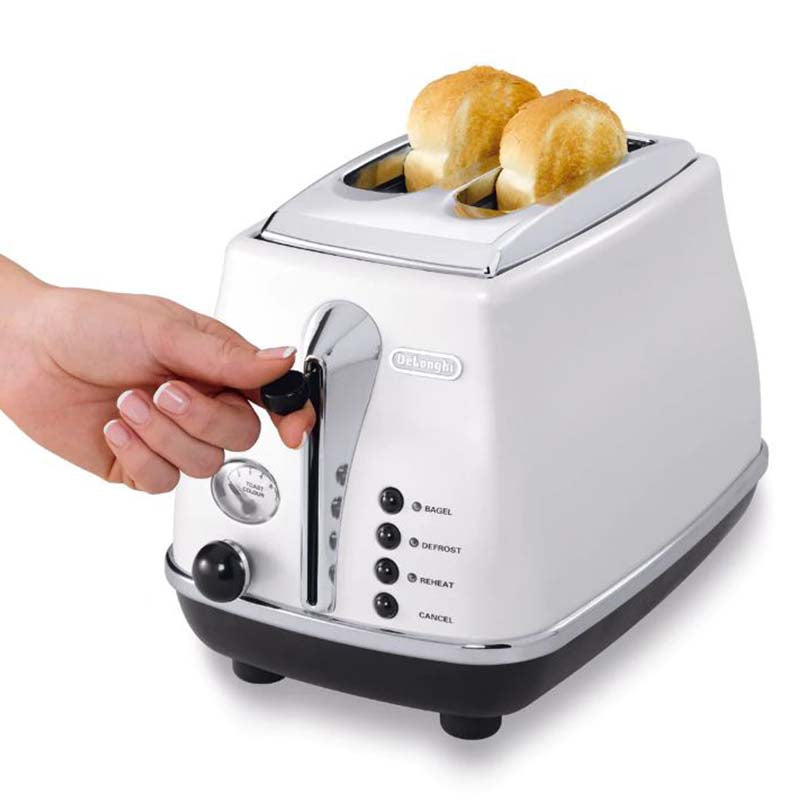 Delonghi Icona CTO 2003.W Toaster 2 Slots White