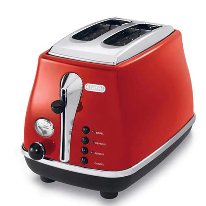 Delonghi Icona CTO 2003.R Toaster 2 Slots Red