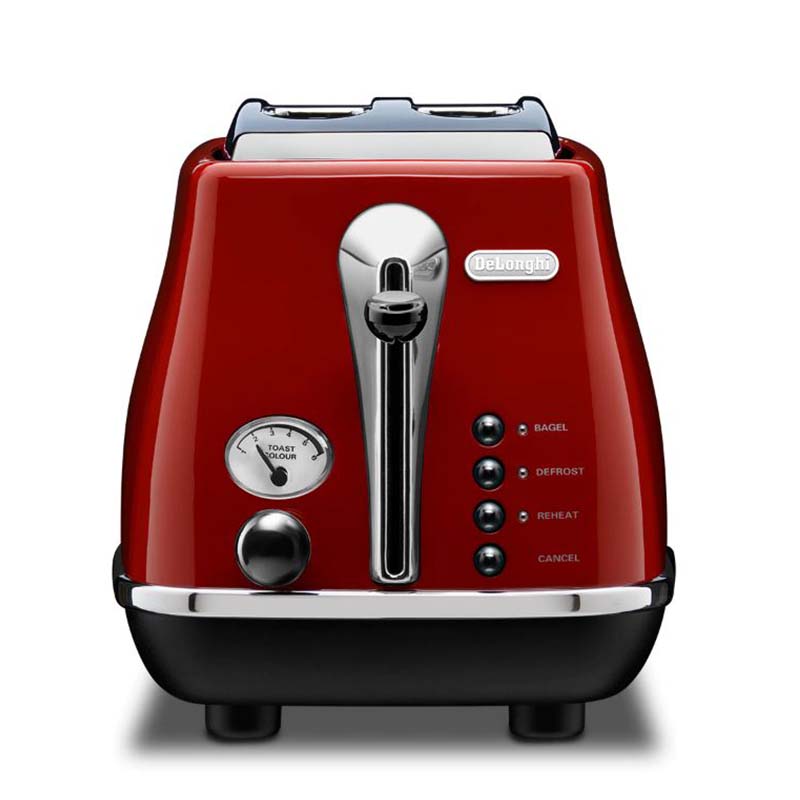 Delonghi Icona CTO 2003.R Toaster 2 Slots Red