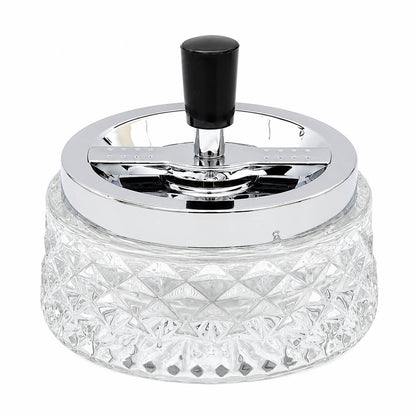 Cucina & Tavola Rotary Glass Ashtray – Ø12 cm
