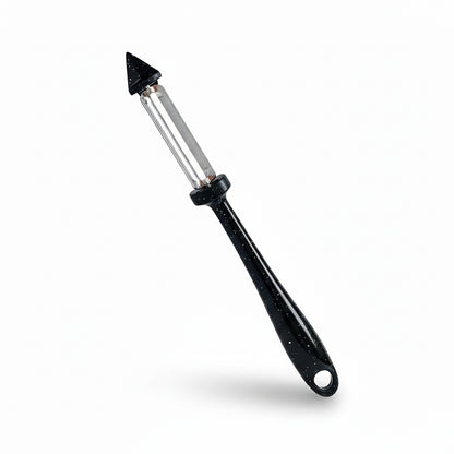 Stainless Steel Premium Vegetable Peeler With Metal Handle Black Granite