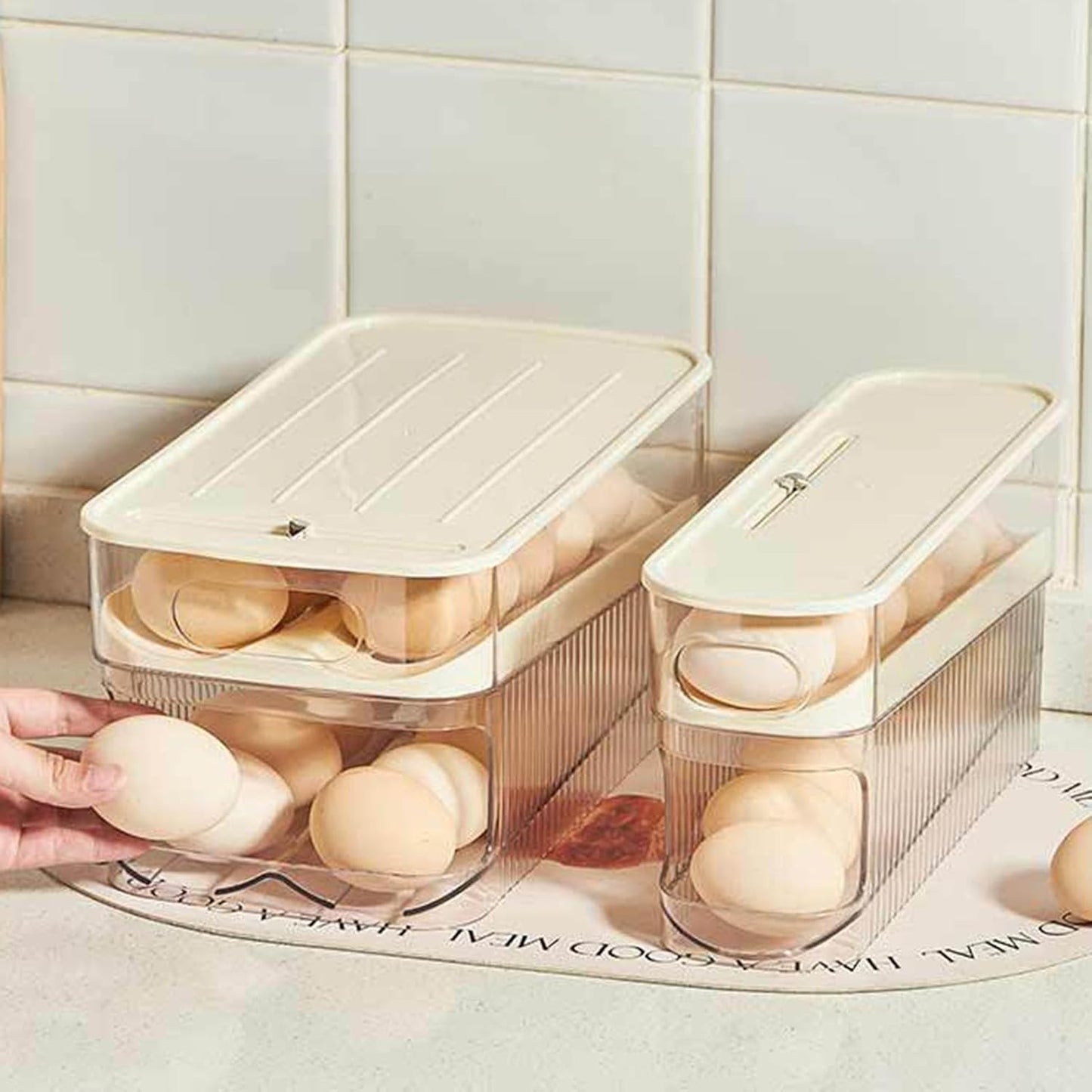 Automatic Rolling Egg Storage Dispenser ( Double Row )