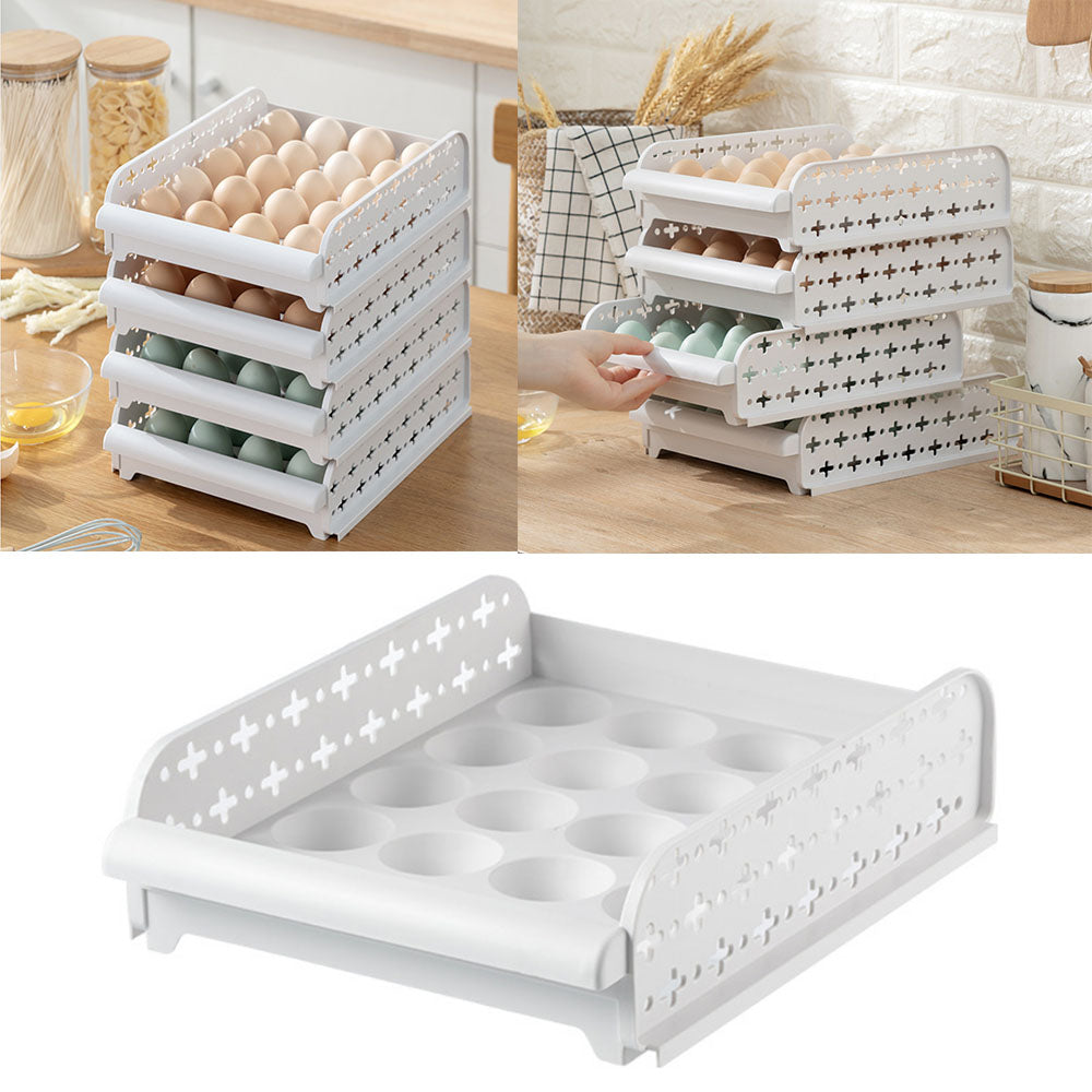 Single Layer, 20 Grid Anti-collision Egg Drawer, 1 Pc