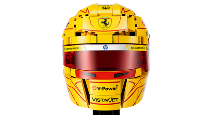 LEGO Editions Scuderia Ferrari HP Lewis Hamilton Helmet LEGO Display Model Set