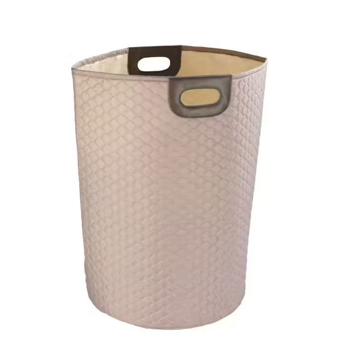 Wenko Scandinavian Style Polyester Taupe Laundry Basket – 75L