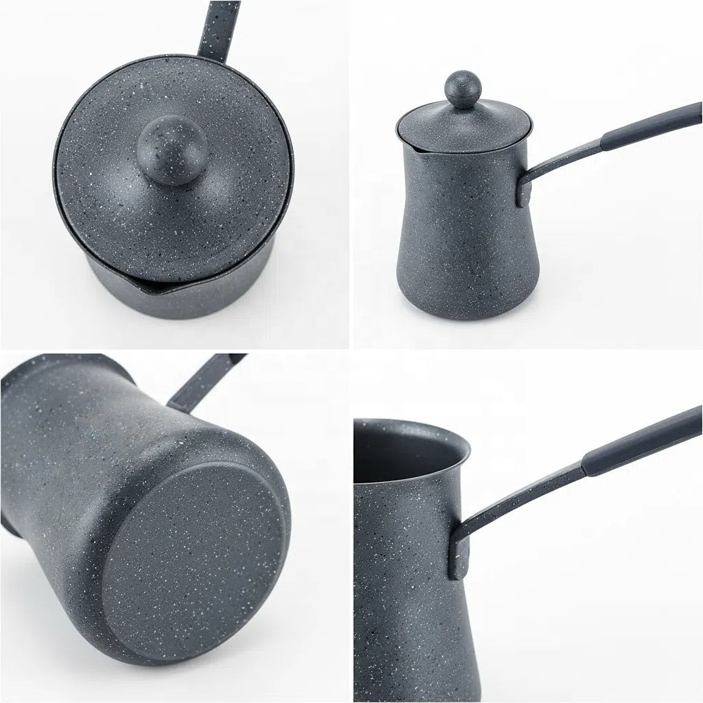 Phoenix 3-Pcs Granite-Coated Coffee Pots – Grey