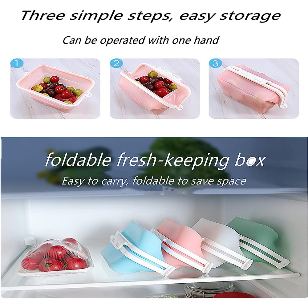 Food Grade Silicone Fresh-Keeping Bag – White