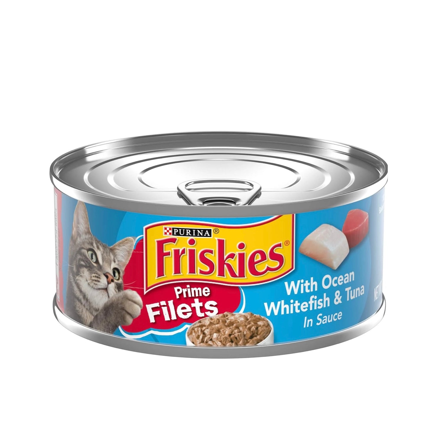 Friskies Filets with Ocean Whitefish & Tuna in Sauce Wet Cat Food / 156 g