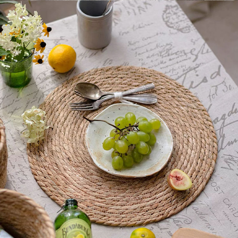 30cm Wicker Placemats for Dining Table