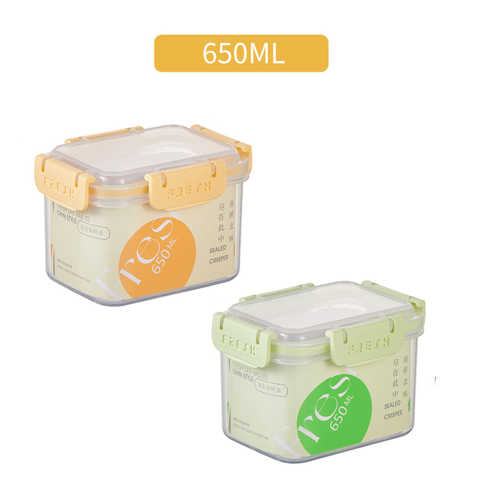Microwave plastic Food Storage With Smart Lock Lids 650ml