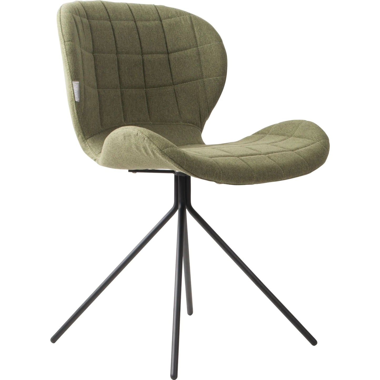 OMG Dining Chair with Black Metal Legs – Modern Upholstered Accent Chair for Dining Room & Office