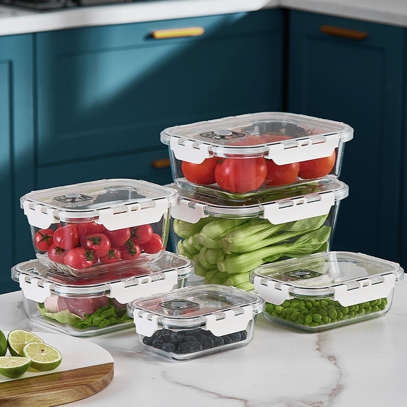 1480ml Borosilicate Rectangle Glass Food Storage Container With Microwave, Freezer & Dishwasher Safe NFH-77311
