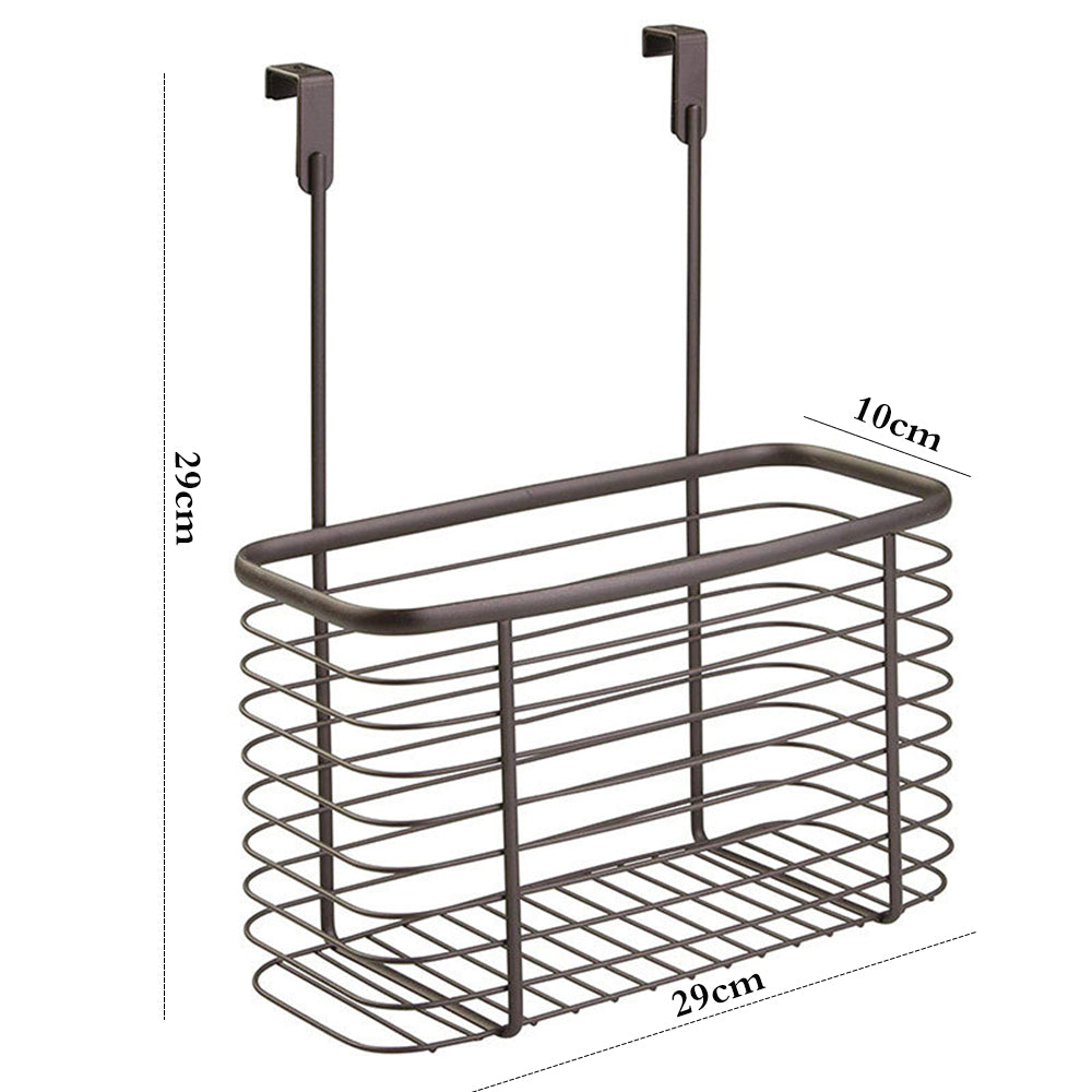 Binca Over Door Kitchen Storage Organizer Basket – Black