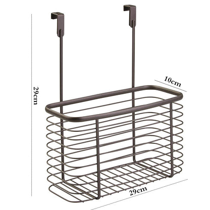 Binca Over Door Kitchen Storage Organizer Basket – Black