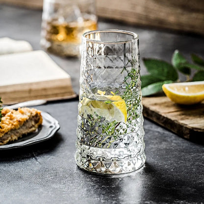 DELI 6-Pieces 520-ml Clear Large Glasses Thin Rim Set
