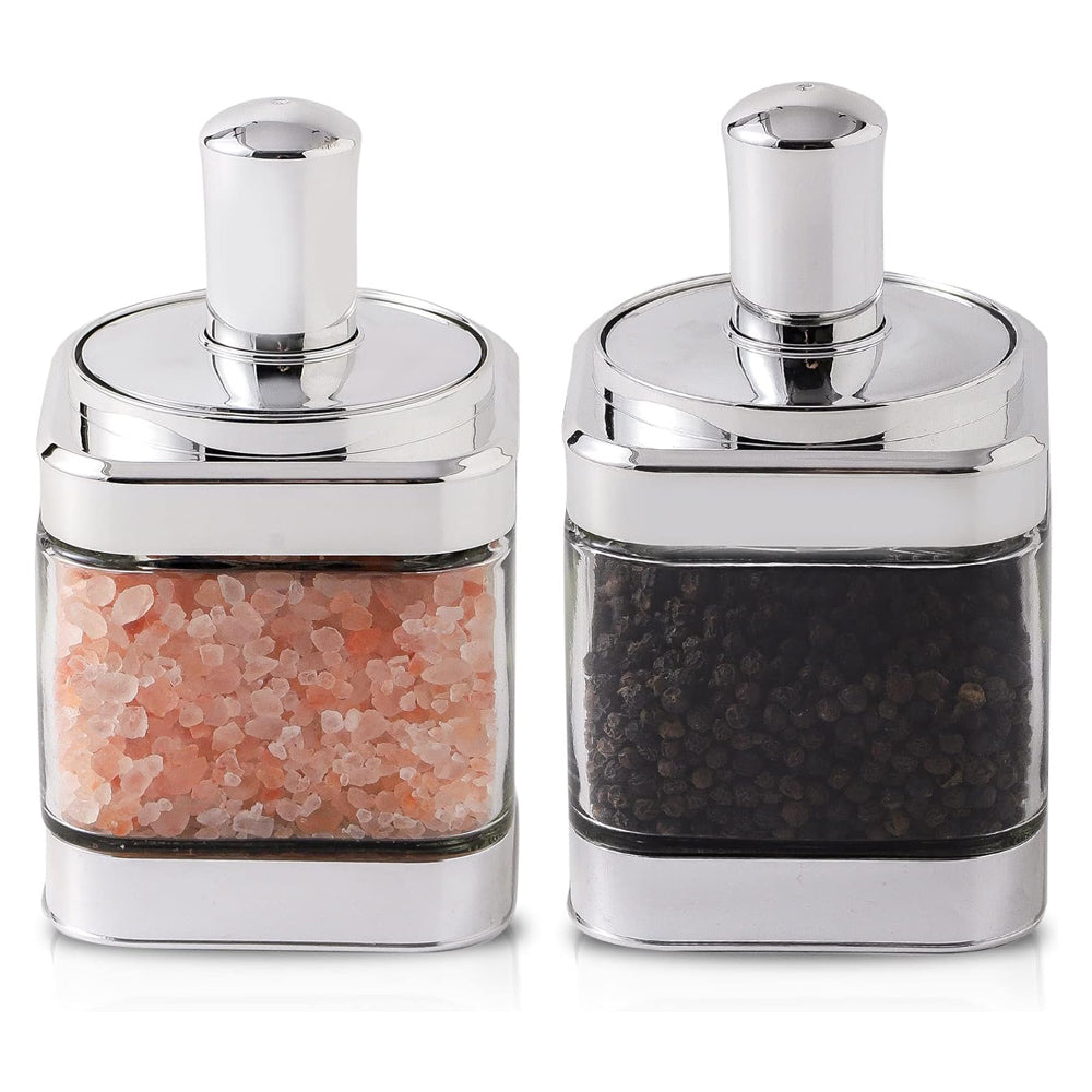2-Pieces Transparent Glass Jar with Spoon
