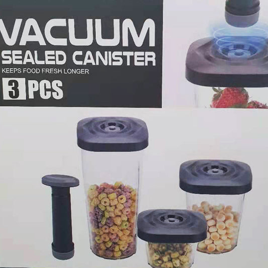3 PCS Food Storage Container with Vacuum Sealed Set