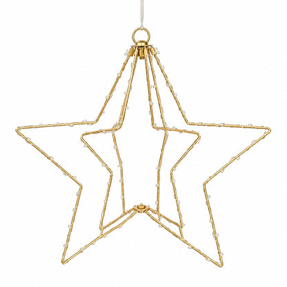Luca Lighting 3D Star LED Christmas Decoration – 60 Warm White